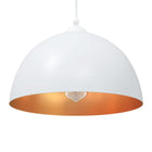 Hanglamp 30 cm metaal wit verstelbaar