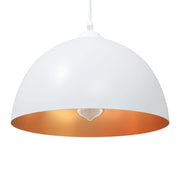 Hanglamp 30 cm metaal wit verstelbaar