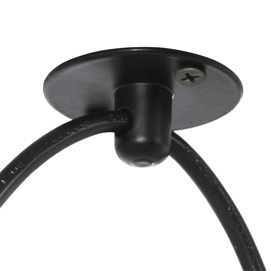 Hanglamp met 3 lamphouders E27 metaal zwart