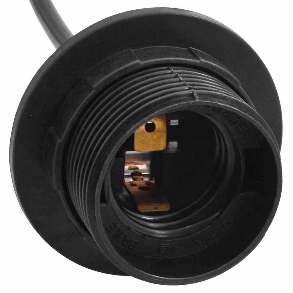 Hanglamp met 3 lamphouders E27 metaal zwart