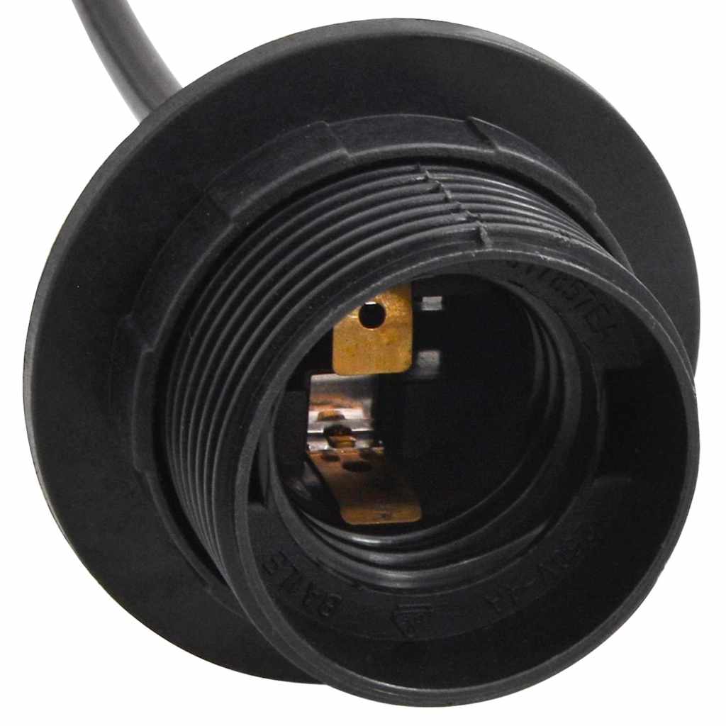 Hanglamp met 6 lamphouders E27 metaal zwart