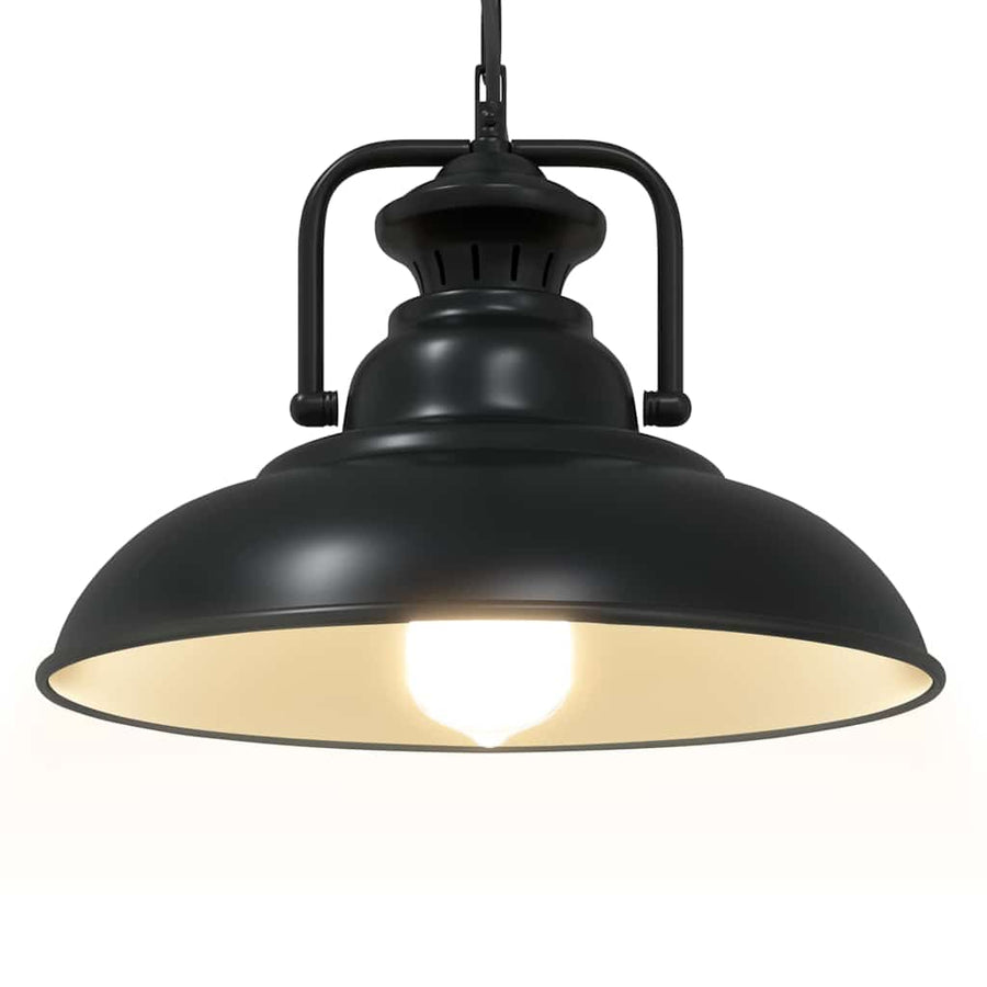 Hanglamp E27 Ø 31 cm ijzer zwart