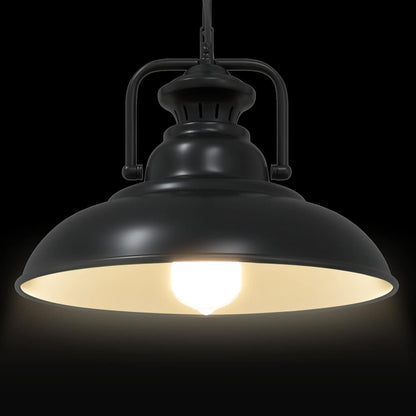 Hanglamp E27 Ø 31 cm ijzer zwart