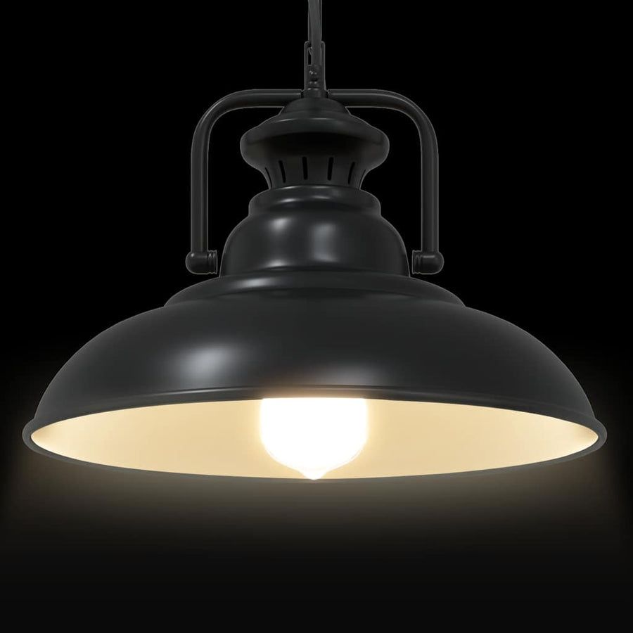 Hanglamp E27 Ø 31 cm ijzer zwart