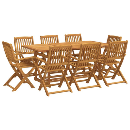 9-delige Tuinset 180x90x75 cm massief acaciahout