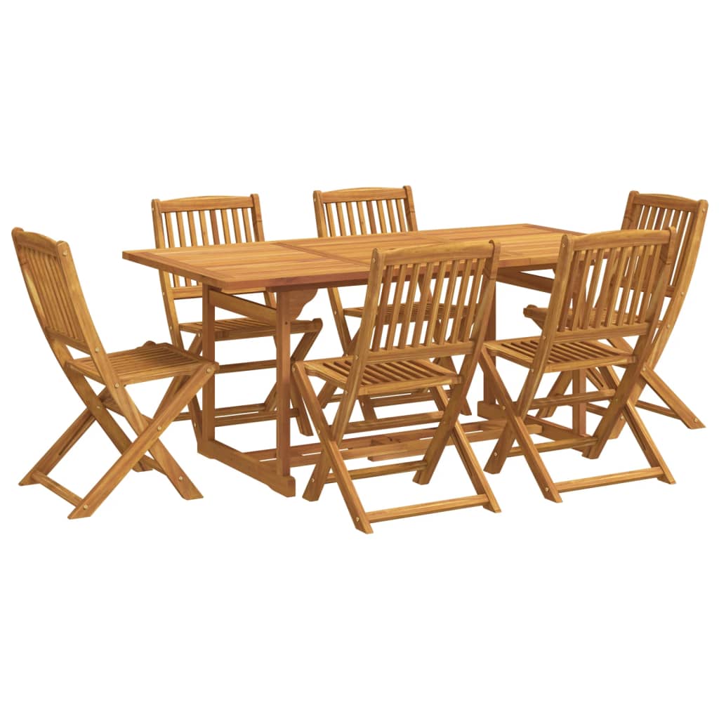 7-delige Tuinset 180x90x75 cm massief acaciahout