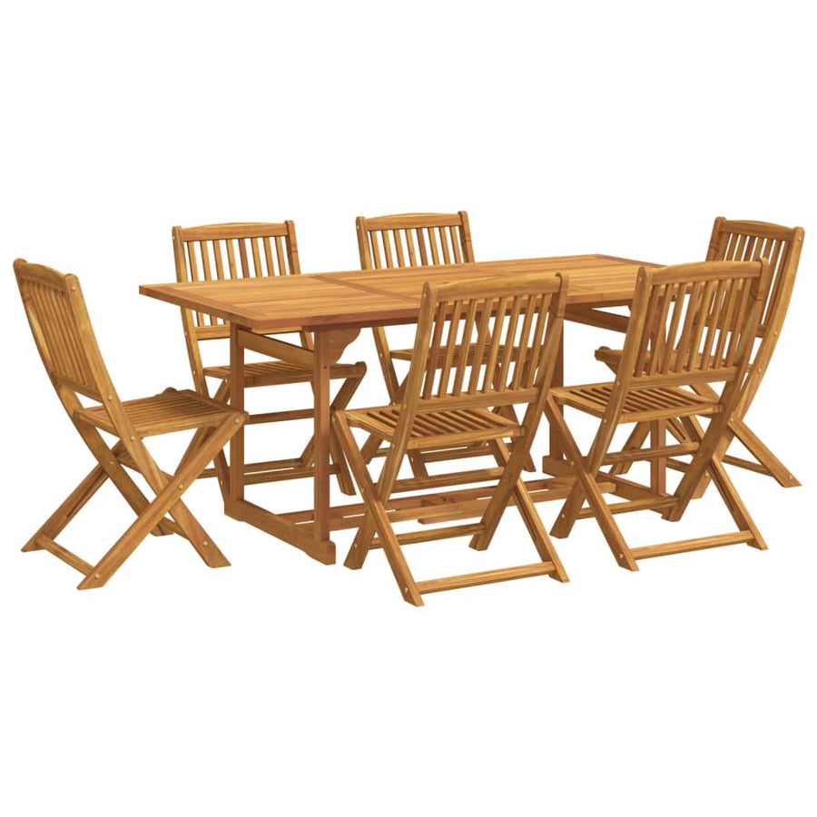 7-delige Tuinset 180x90x75 cm massief acaciahout