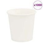 Papieren koffiekopjes 100ml wit 1000 stuks