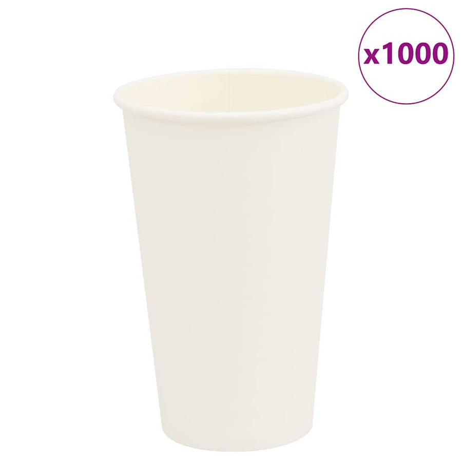 Papieren koffiekopjes 1000 st 16oz 400 ml wit