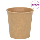 Papieren koffiekopjes 100 ml bruin 1000 stuks