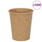 Papieren koffiebekers 200 ml bruin 1000 stuks