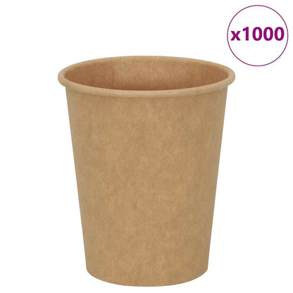 Papieren koffiekopjes 1000 st 8oz 200 ml bruin