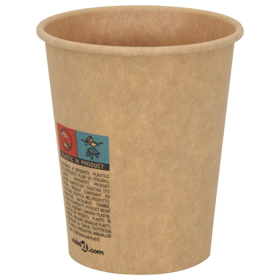 Papieren koffiekopjes 1000 st 8oz 200 ml bruin