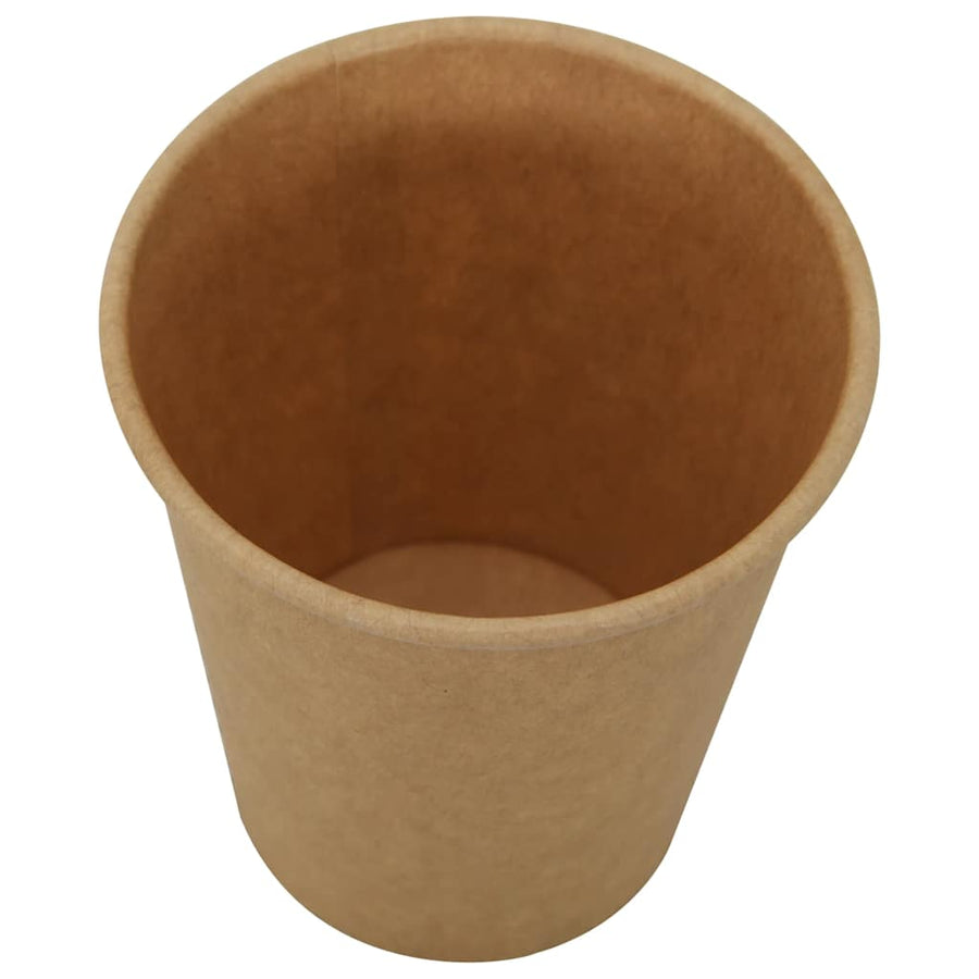 Papieren koffiekopjes 1000 st 8oz 200 ml bruin