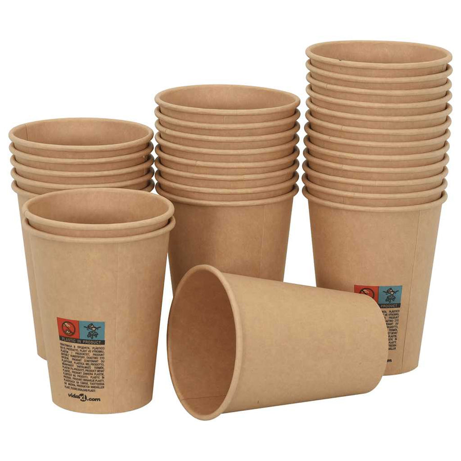 Papieren koffiekopjes 1000 st 12oz 300 ml bruin