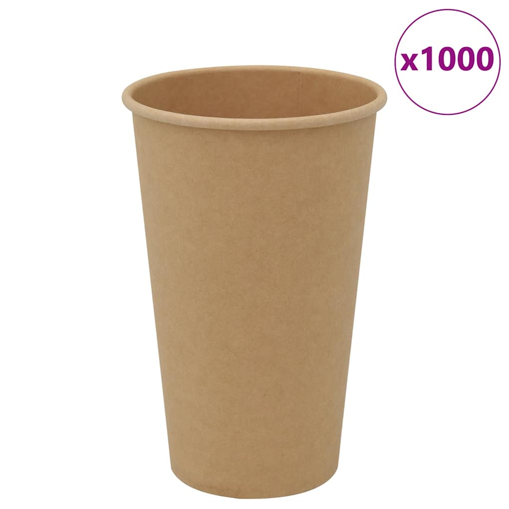 Papieren koffiekopjes 1000 st 16oz 400 ml bruin