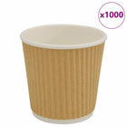 Koffiekopjes papier 100 ml bruin 1000 stuks