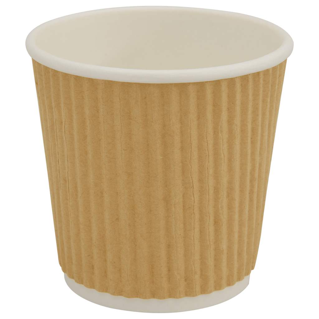 Papieren koffiekopjes 1000 st 4oz 100 ml bruin