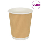 Paper coffee cups 500 pcs 8oz 200 ml brown