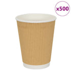 Paper coffee cups 500 pcs 12oz 300 ml brown