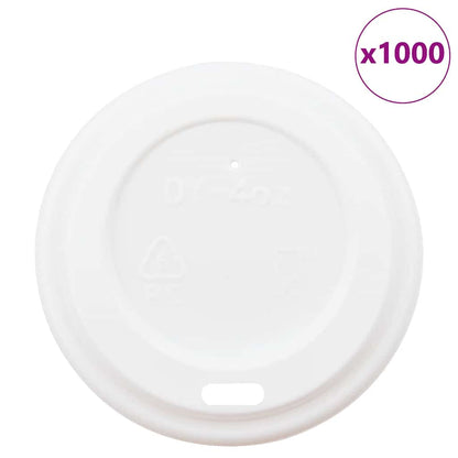 Papieren Koffiebekerdeksels Ø 4Oz 1000 St Kunststof Wit 60 mm