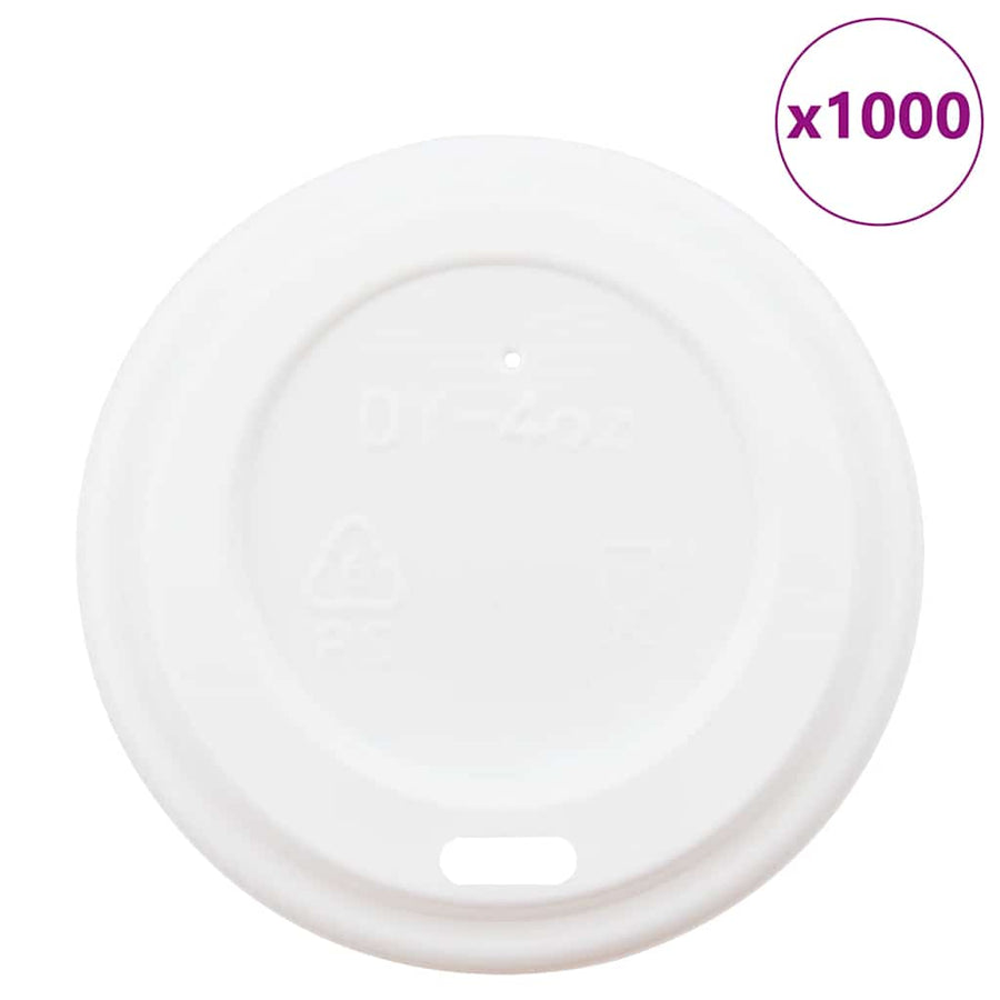 Papieren Koffiebekerdeksels Ø 4Oz 1000 St Kunststof Wit 60 mm