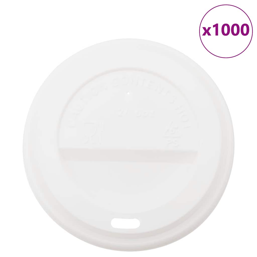 Papieren koffiebekerdeksels Ø90mm 12oz en 16oz 1000st kunststof