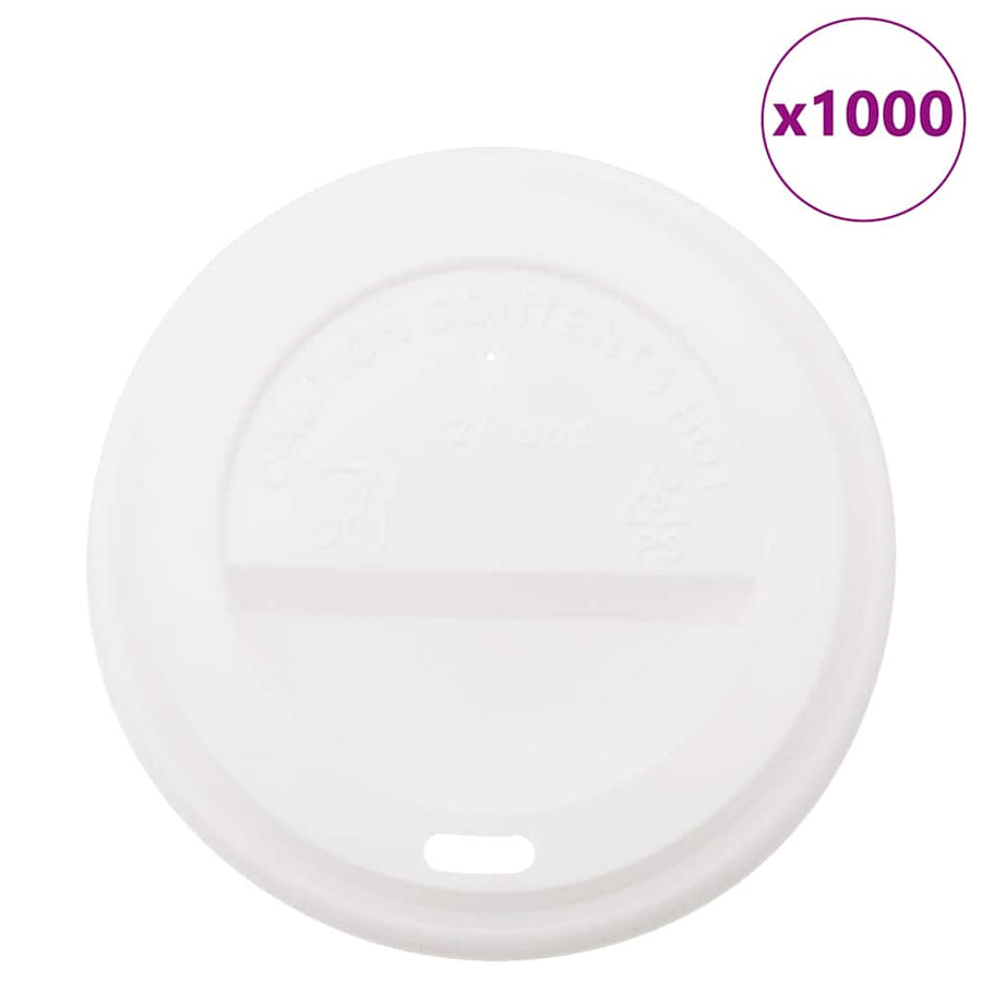 Papieren koffiebekerdeksels Ø90mm 12oz en 16oz 1000st kunststof