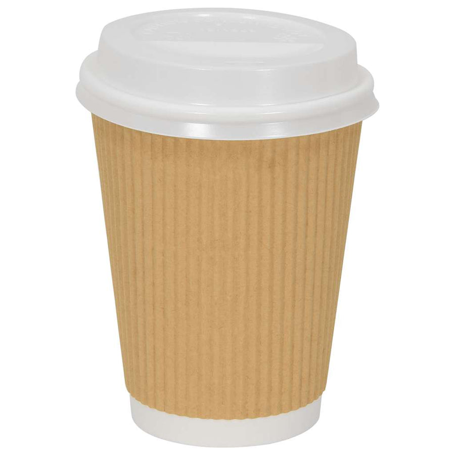 Papieren koffiebekerdeksels Ø90mm 12oz en 16oz 1000st kunststof