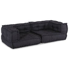 Modulaire bank 140x70x36 cm stof antraciet