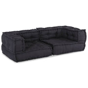 Modulaire bank 140x70x36 cm stof antraciet