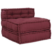 Modulaire bankstel kastanjebruin 70x70x54 cm stof