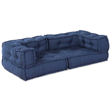 Modulair Bank 3 Pcs Indigo 140 X 70 X 36 Cm Stof