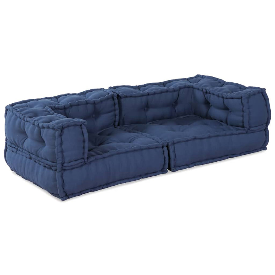 Modulair Bank 3 Pcs Indigo 140 X 70 X 36 Cm Stof
