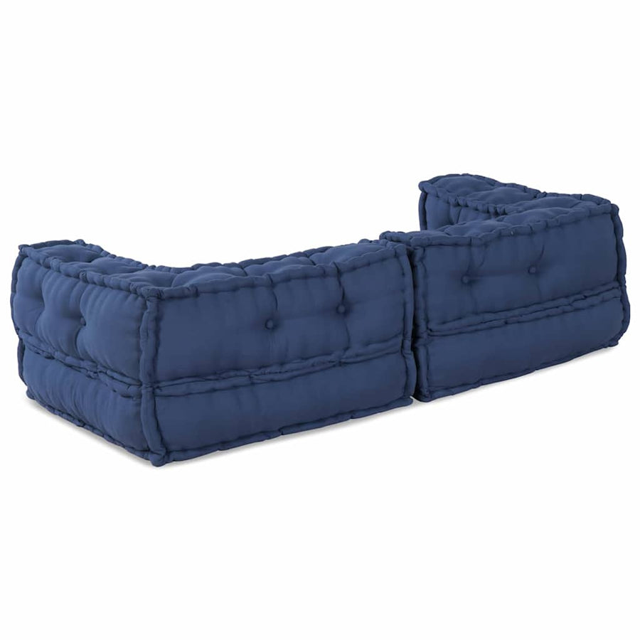 Modulair Bank 3 Pcs Indigo 140 X 70 X 36 Cm Stof