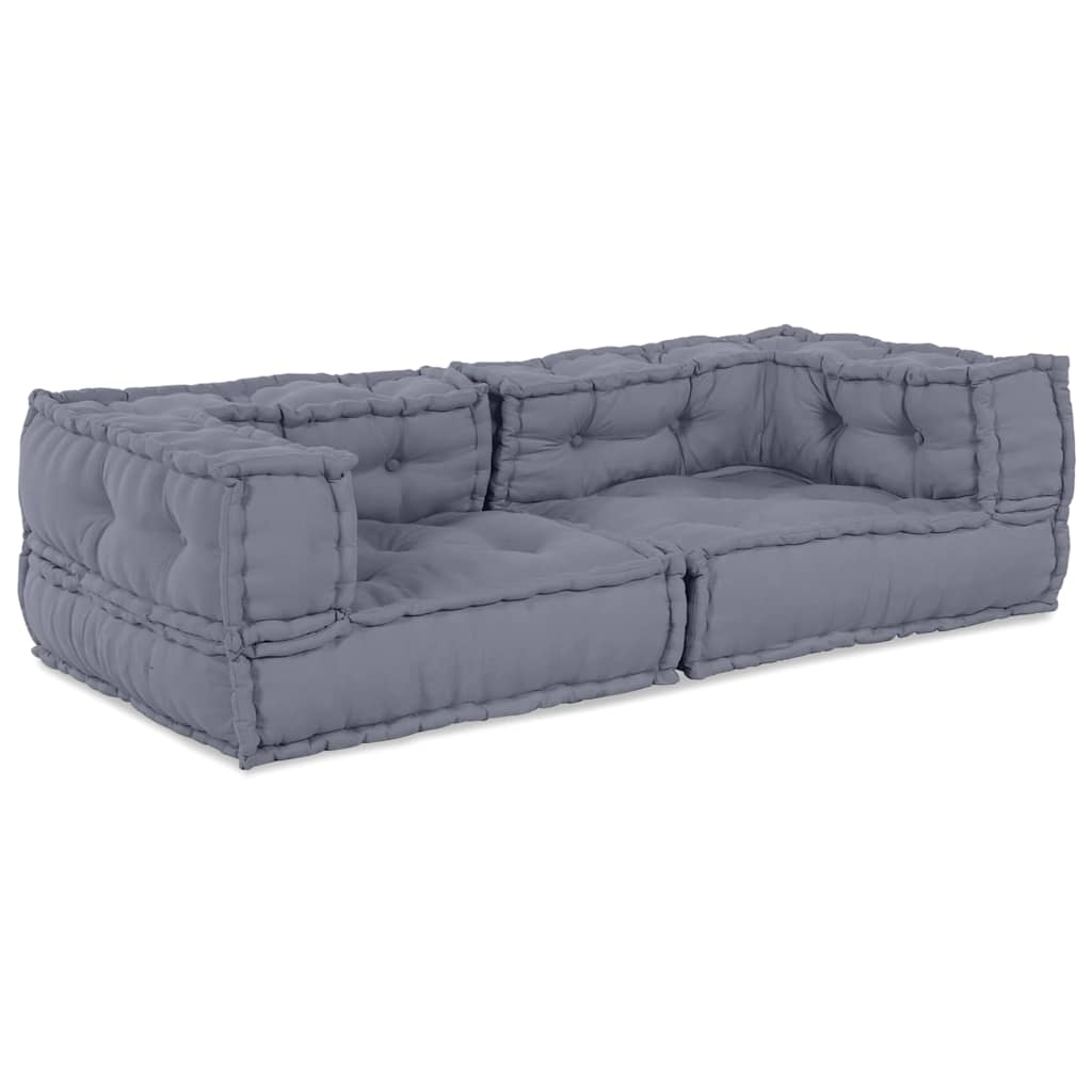 Modulair Bank 3 Pcs 140 X 70 X 36 Cm Stof Grijs