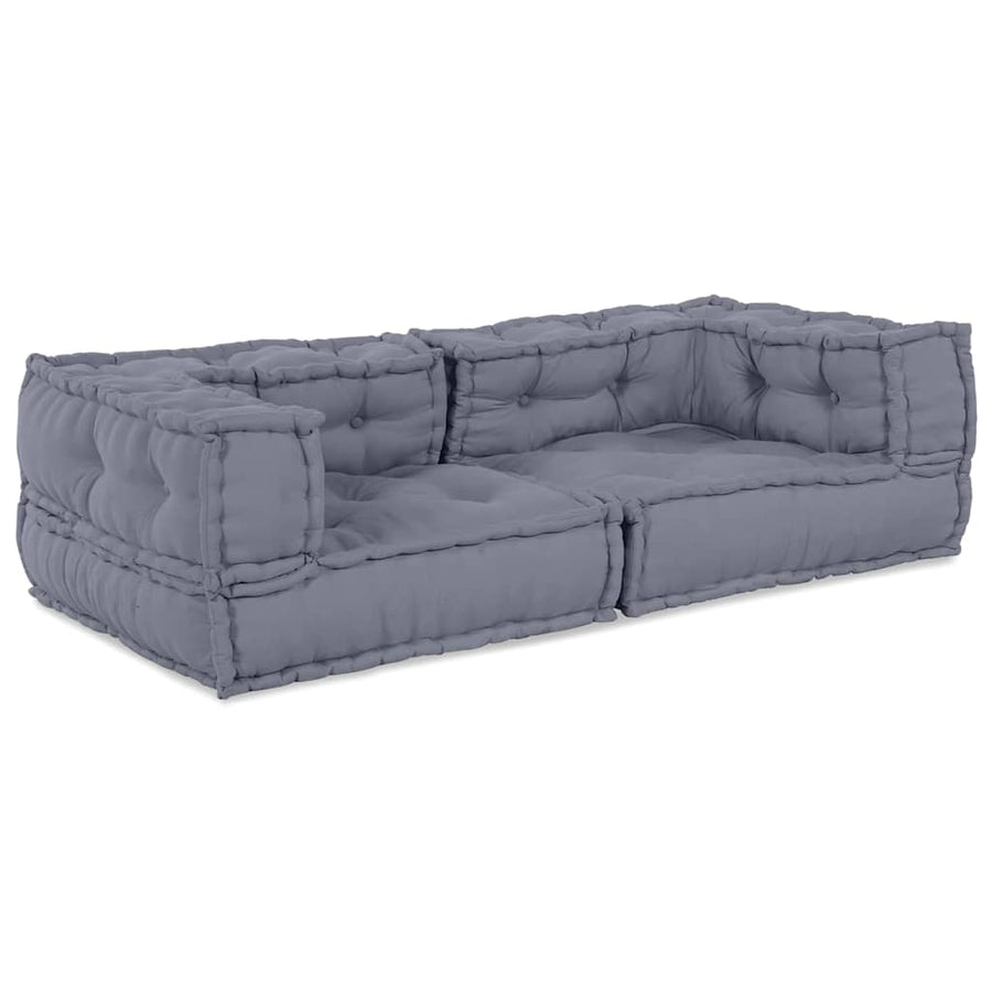 Modulair Bank 3 Pcs 140 X 70 X 36 Cm Stof Grijs