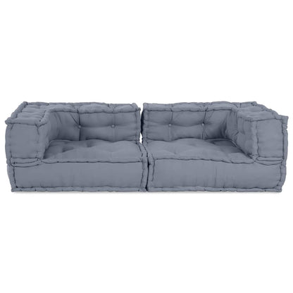 Modulair Bank 3 Pcs 140 X 70 X 36 Cm Stof Grijs