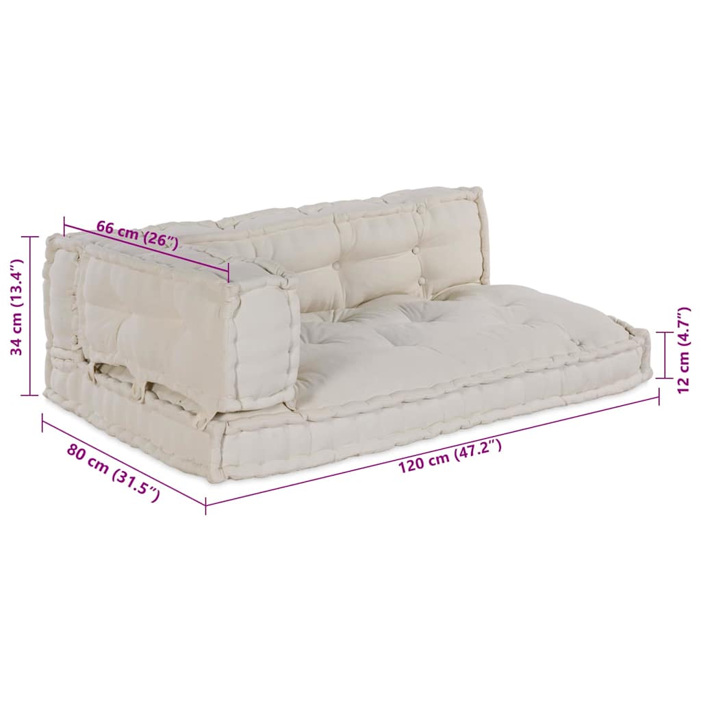 Pallet Sofa Kussen Stof Crème