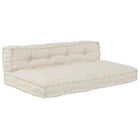 Modular sofa 2 pcs Cream 120 x 80 x 38 cm Fabric