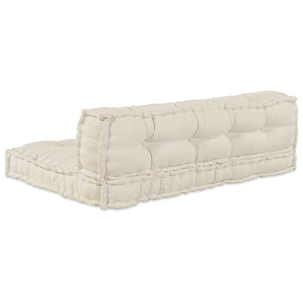 Pallet Sofa Kussen 2 pcs Crème Stof
