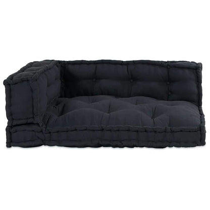 Modulair bank 3 pcs Antraciet 120 x 80 x 38 cm Stof