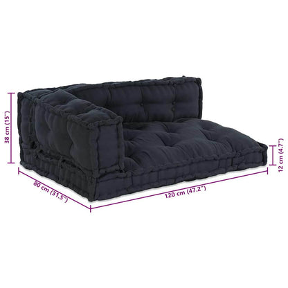 Modulair bank 3 pcs Antraciet 120 x 80 x 38 cm Stof
