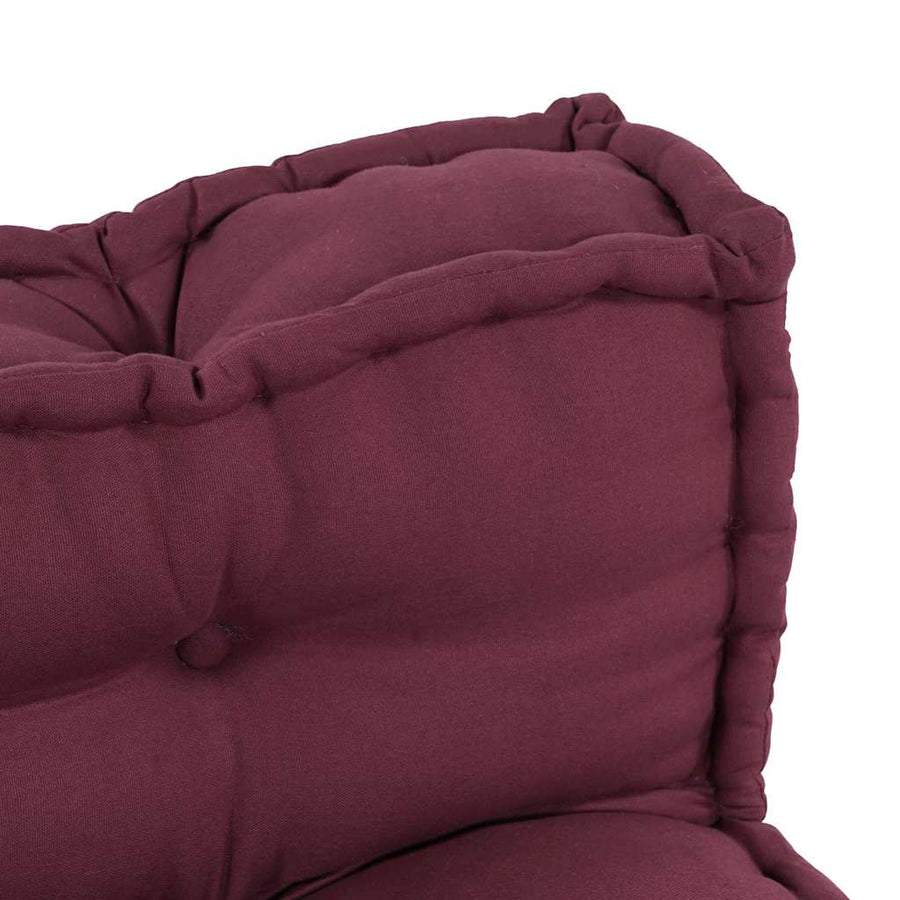Bankkussen 2 pcs Bordeaux Stof
