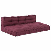 Modulair bankkussen 120x80x38 cm bordeaux stof
