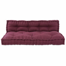Bankkussen 2 pcs Bordeaux Stof