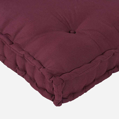 Pallet Sofa Kussen Bordeaux 120 x 80 x 12 cm Stof