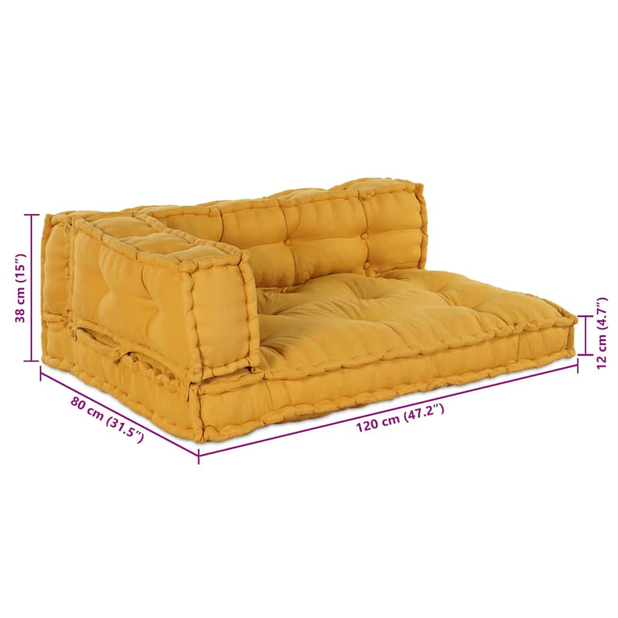 Pallet Sofa Kussen Stof Geel