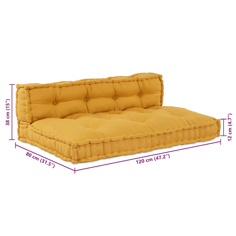 Pallet Sofa Kussen Stof Geel