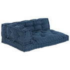 Modular Sofa 3 pcs Indigo 120 x 80 x 38 cm Fabric